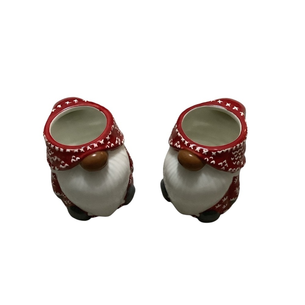 Pottery barn gnome Christmas mugs